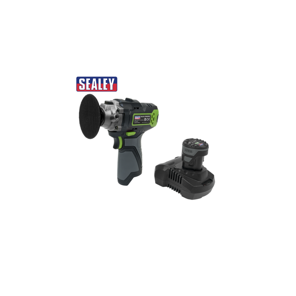 SEALEY CAR POLISHER 10.8V CORDLESS SANDER POLISHING MACHINE KIT 75MM CP108VCP