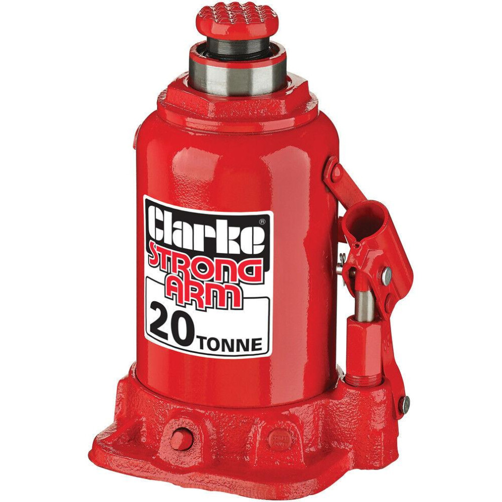 Clarke Bottle Jack 20T Heavy Duty Car Van 20 Ton Tonne Floor Hydraulic Cbj20b 5016086240402