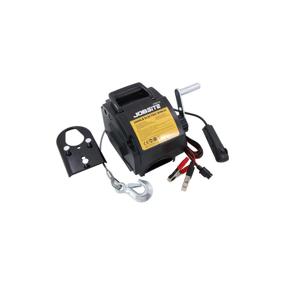Toolzone 12V Winch 6000Lbs Boat Trailer Winch Car Caravan Electric Atv Quad Puller