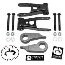 TORCH 3"""" Front 2"""" Rear Leveling Lift Kit kompatibel med 1998-2011 Ford Ranger 4X4 og Torsion Bar Suspension 2WD-modeller (Edge og Sport)