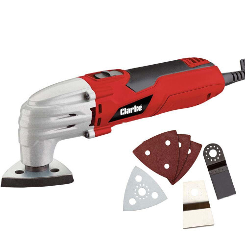 CLARKE MULTI TOOL 220W OSCILLATING QUICK RELEASE SANDER CUTTER SCRAPER CMFT220 1