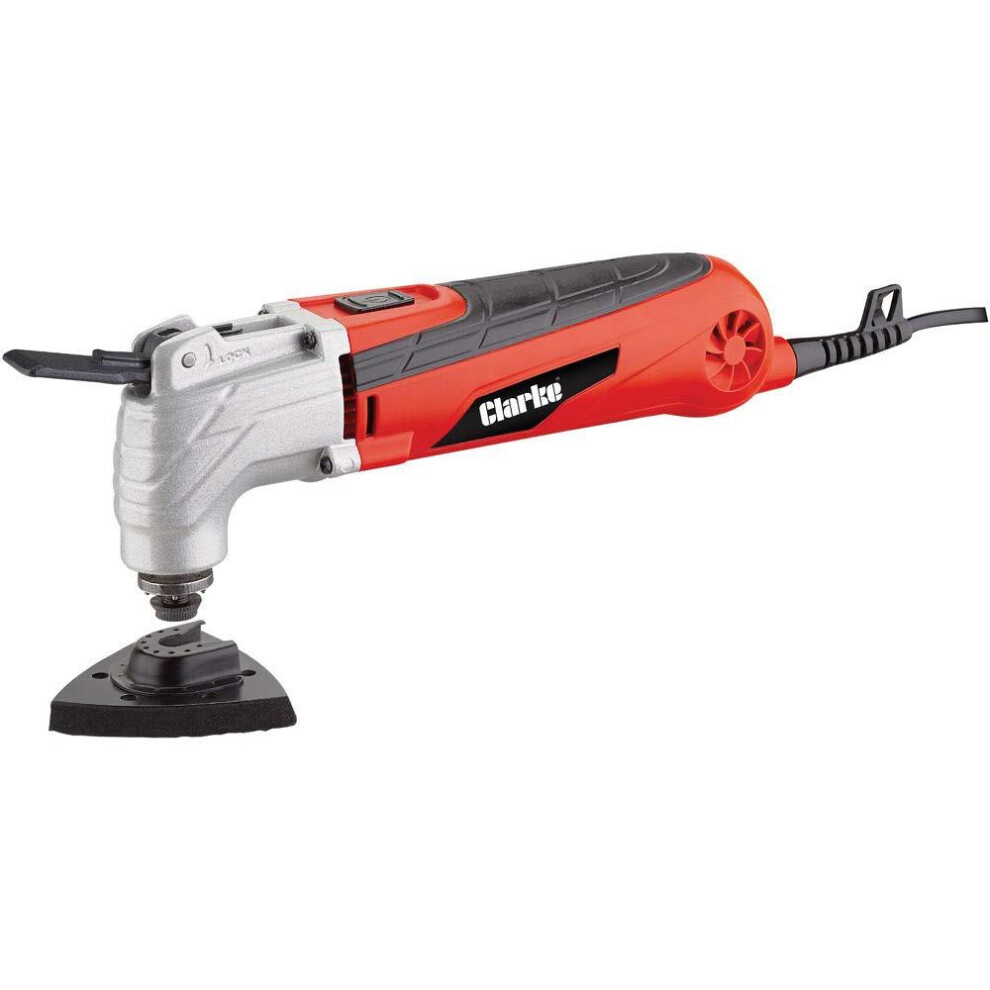 Clarke Multi Tool 300W Oscillating Quick Release Sander Cutter Scraper Cmft300qr 5016086246381