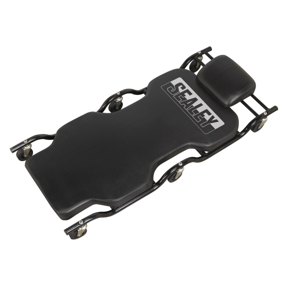 Sealey Deluxe Steel Creeper With 6 Wheels & Headrest Scr84