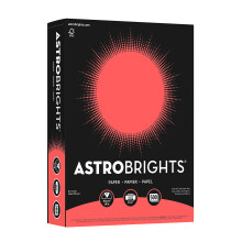Neenah Astrobrights Color Paper 8,5 x 11 24 lb/89 GSM Rocket Red 500 Sheets (21648) 24lb farvet papir