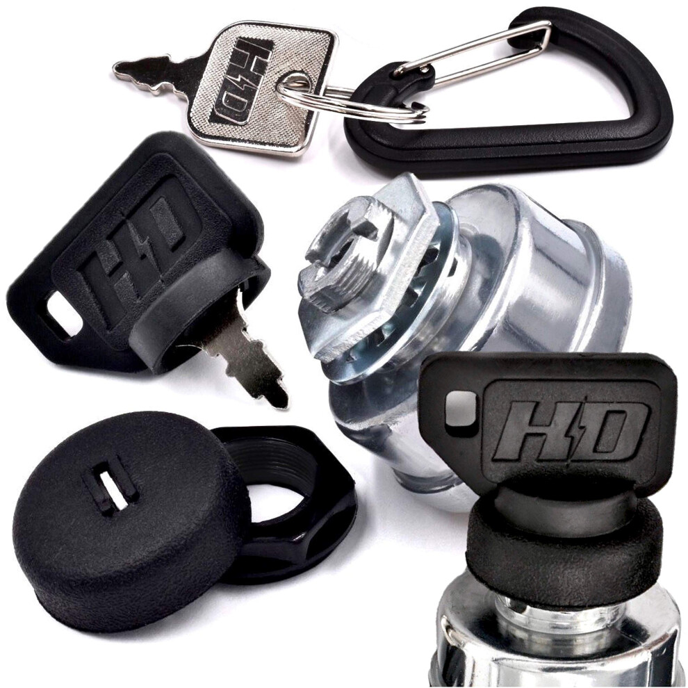 HD Switch Dual Protection Starter Ignition Key Switch Replaces Hustler