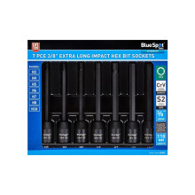 BLUESPOT Impact HEX Extra Long 8pc 3/8" Star Bit Socket Set H3 - H10 01591