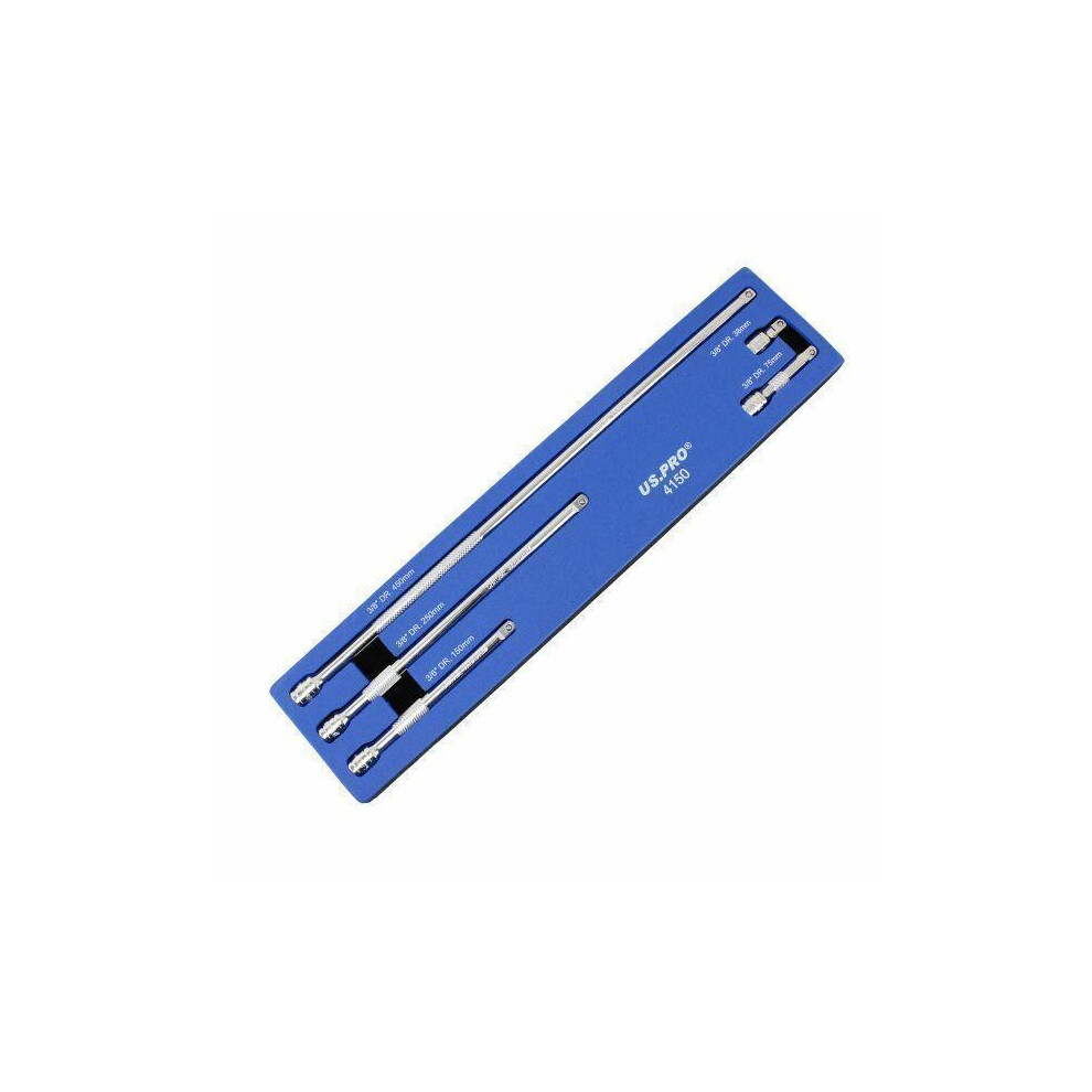 US PRO Tools 5pc 3/8"" dr Extension Bar Set 38-450mm for Sockets Socket NEW 4150 - Image 3