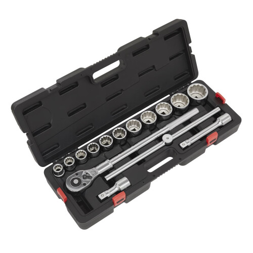 Sealey Sealey Premier Socket Set 3/4"Sq Drive 12-point 15pc AK2583