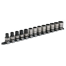Sealey Premier Black Lock-On&trade; Socket Set 1/2"Sq Drive 13pc AK2742B