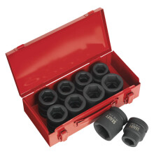 Sealey Premier Metric/Imperial Impact Socket Set 1"Sq Drive 10pc AK688