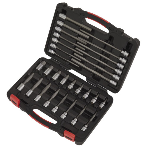 Sealey Sealey Premier Platinum Hex Socket Bit Set 3/8"Sq Drive 30pc AK89000 1