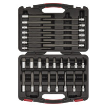 Sealey Premier Platinum Hex Socket Bit Set 3/8"Sq Drive 30pc AK89000