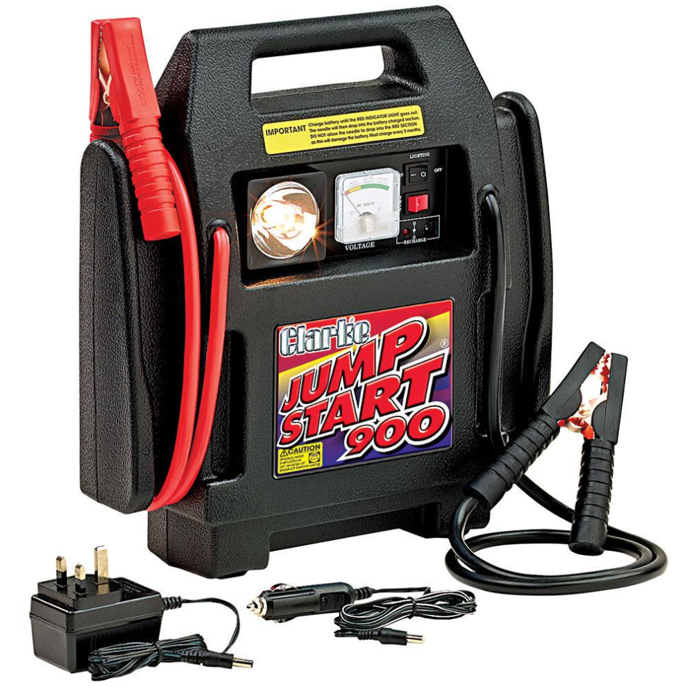 Clarke Jump Starter 12V 900A Battery Booster & & 12V Socket Js900 Light 5016086131212