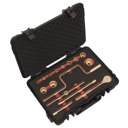 Sealey Sealey Premier Non-Sparking Socket Set 1/2"Sq Drive 17pc NS124 2