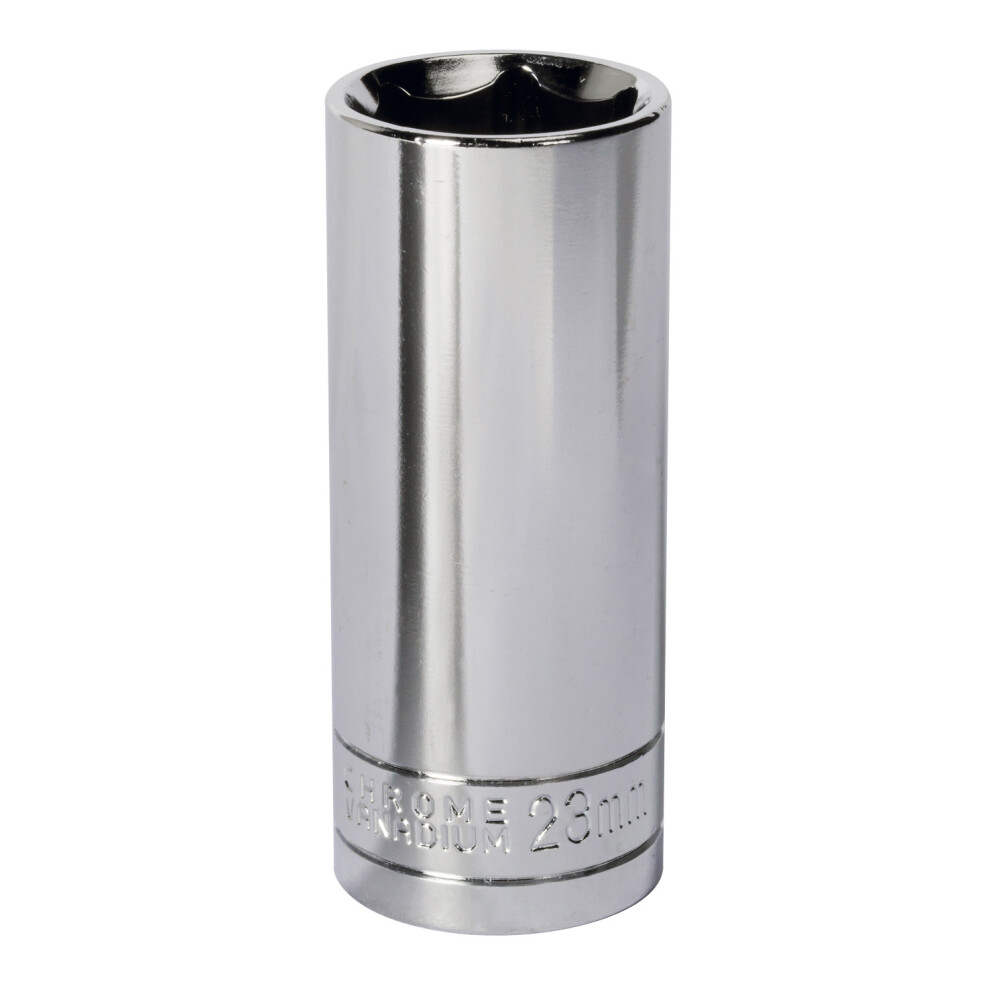 Sealey Siegen Deep Socket 1/2"Sq Drive 23mm S0678