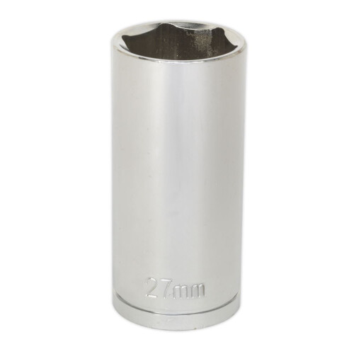 Sealey Sealey Siegen Deep Socket 1/2"Sq Drive 27mm S0681 1