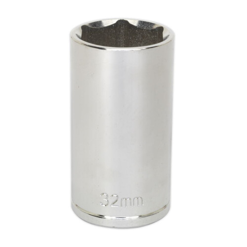 Sealey Sealey Siegen Deep Socket 1/2"Sq Drive 32mm S0683 1