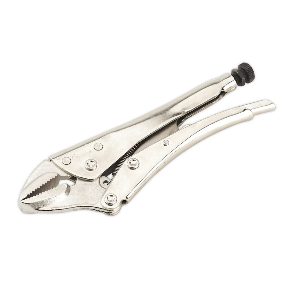 Sealey Premier Locking Pliers Straight Jaws 225mm 0-44mm Capacity AK6823