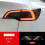 (3 Black Tail) For Tesla Model 3 Y S X Tpu Blackened Headlight Taillight Foglight Protective Film Headlight Tail Lamp Color Changing Films 5