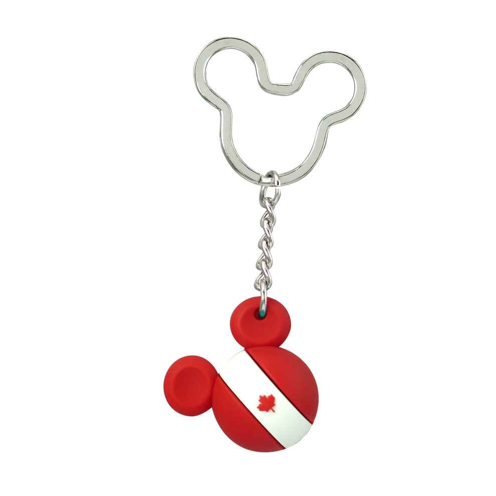 Disney Mickey Icon Ball Key Ring - Canada Key Accessory  3""