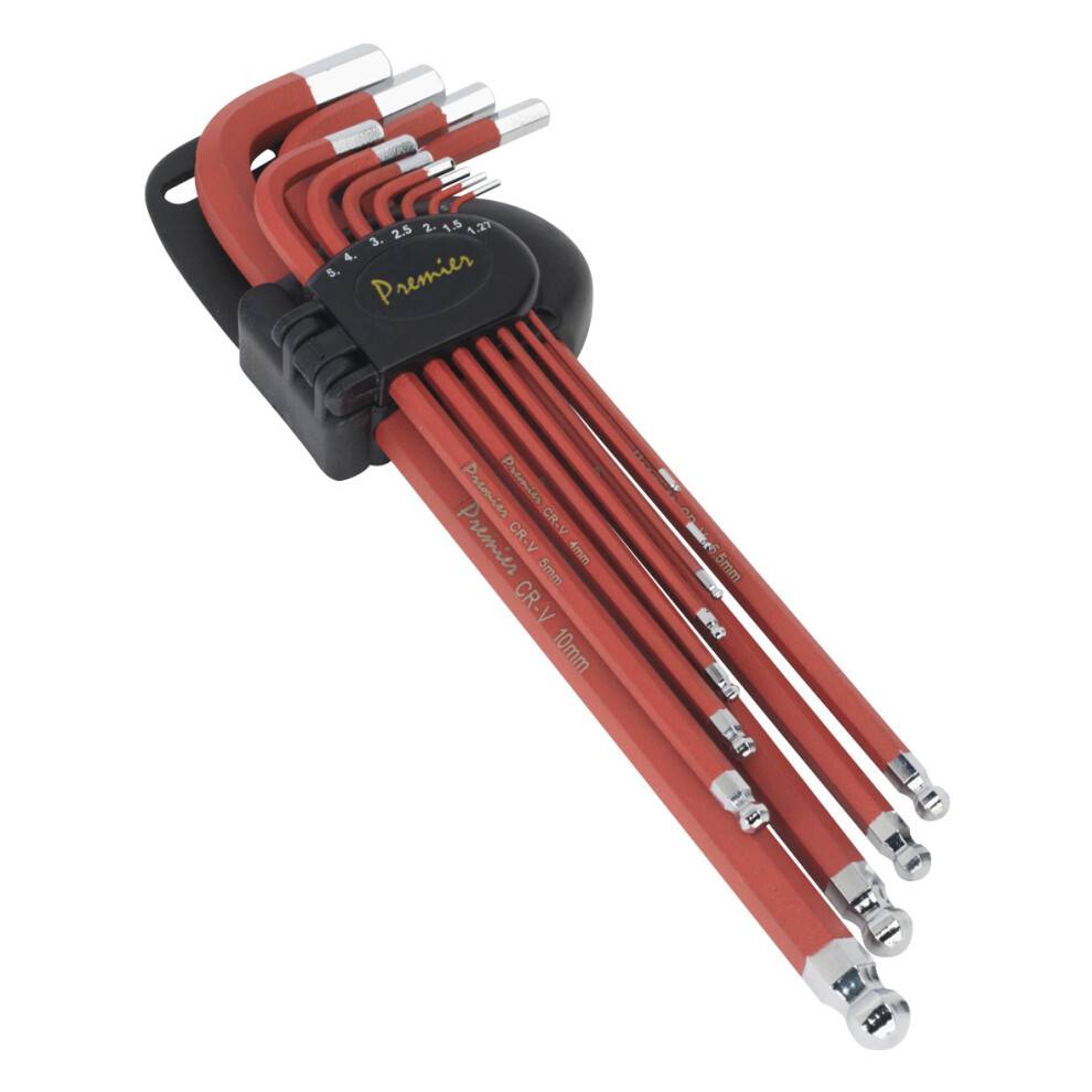 Sealey Premier Extra-Long Ball-End Hex Key Set 11pc AK7164