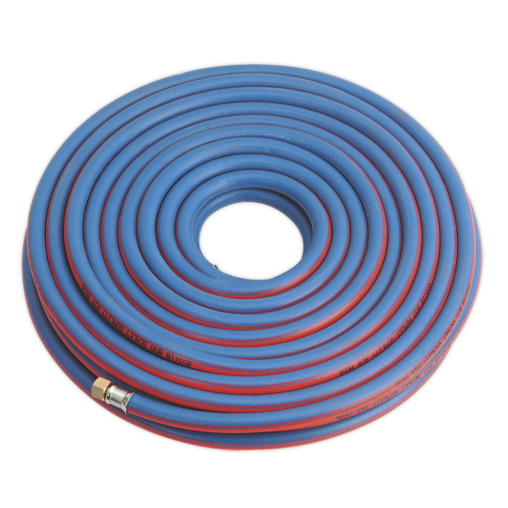 Sealey Extra-Heavy-Duty Air Hose with 1/4"BSP Unions 20m x 8mm AH20R