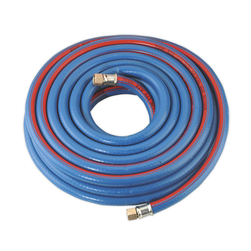 Sealey Extra-Heavy-Duty Air Hose with 1/4"BSP Unions 10m x 8mm AH10R