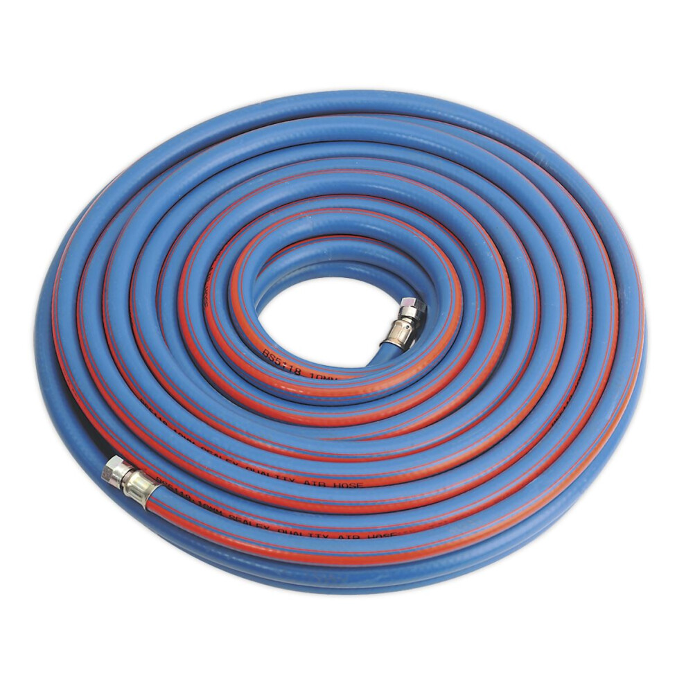 Sealey Extra-Heavy-Duty Air Hose With 1/4"Bsp Unions 20M X 10Mm Ah20r/38