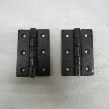 (2.5" (65MM)) Cast Iron Door Butt Hinges X2 (Rustic Cabinet)