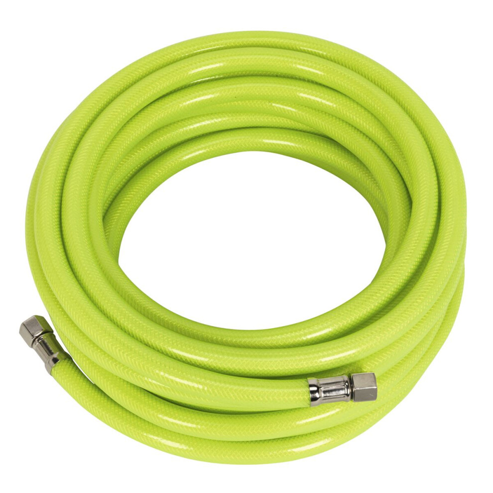 Sealey High-Visibility Air Hose with 1/4"BSP Unions 10m x 8mm AHFC10