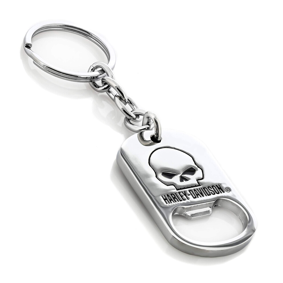 Harley-Davidson Car Truck SUV Key Chain Metal - Bottle Opener Skull w/