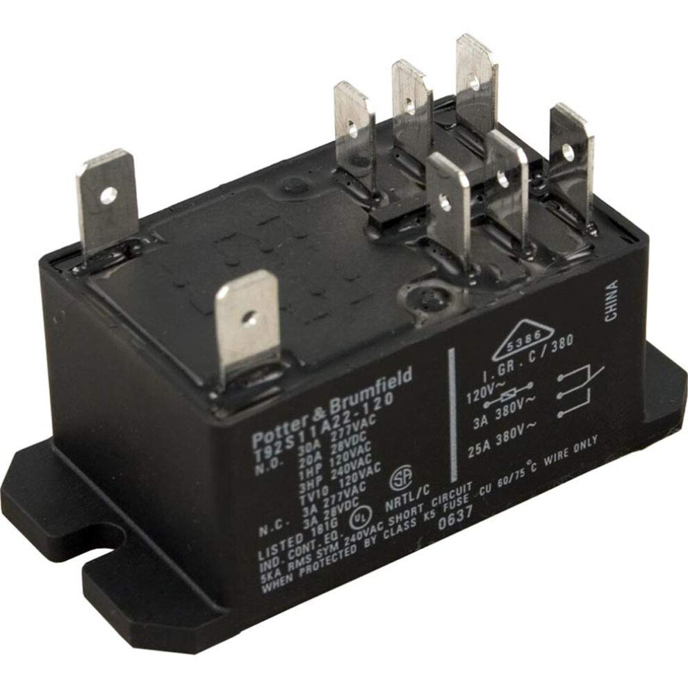 Potter & Brumfield T-92 Relay DPDT 120VAC 30A T92S11A22-120