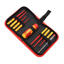 Hilka VDE Screwdriver Set 9pc Insulated Electricians Interchangeable 34489009