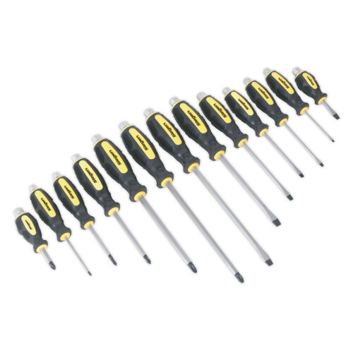 Sealey Sealey Siegen Hammer-Thru Screwdriver Set 13pc S0754 1