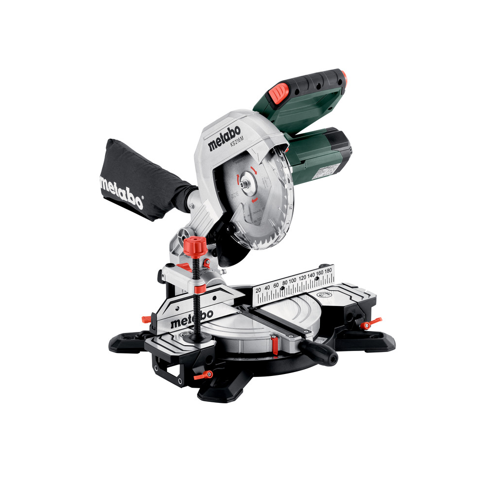 METABO MITRE SAW 1100W 216MM COMPOUND LASER CUT CUTTING BENCH SAW 230V KS 216 M