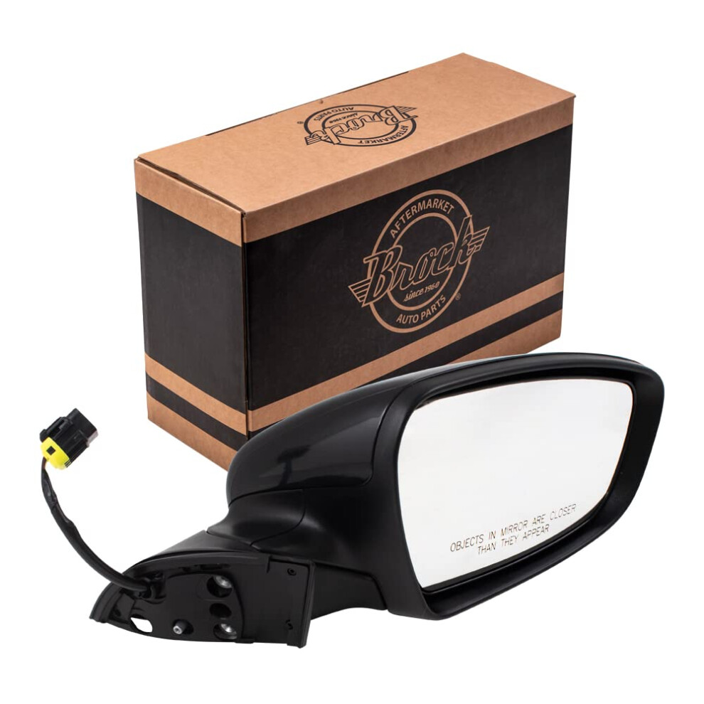 Brock Replacement Power Side View Mirror Heated Passengers Manual Folding Assembly Compatible With 17-18 Forte & Forte5 87620B0000 Ki1321213 796348441673