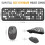 Bluetooth Keyboard Mouse Combo Set Wireless Retro Design For Computers Keyboards & Keypads 6