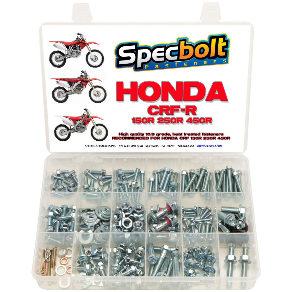 250pc Specbolt Fasteners Brand Bolt Kit fits: Honda CRF150 CRF250 CRF2