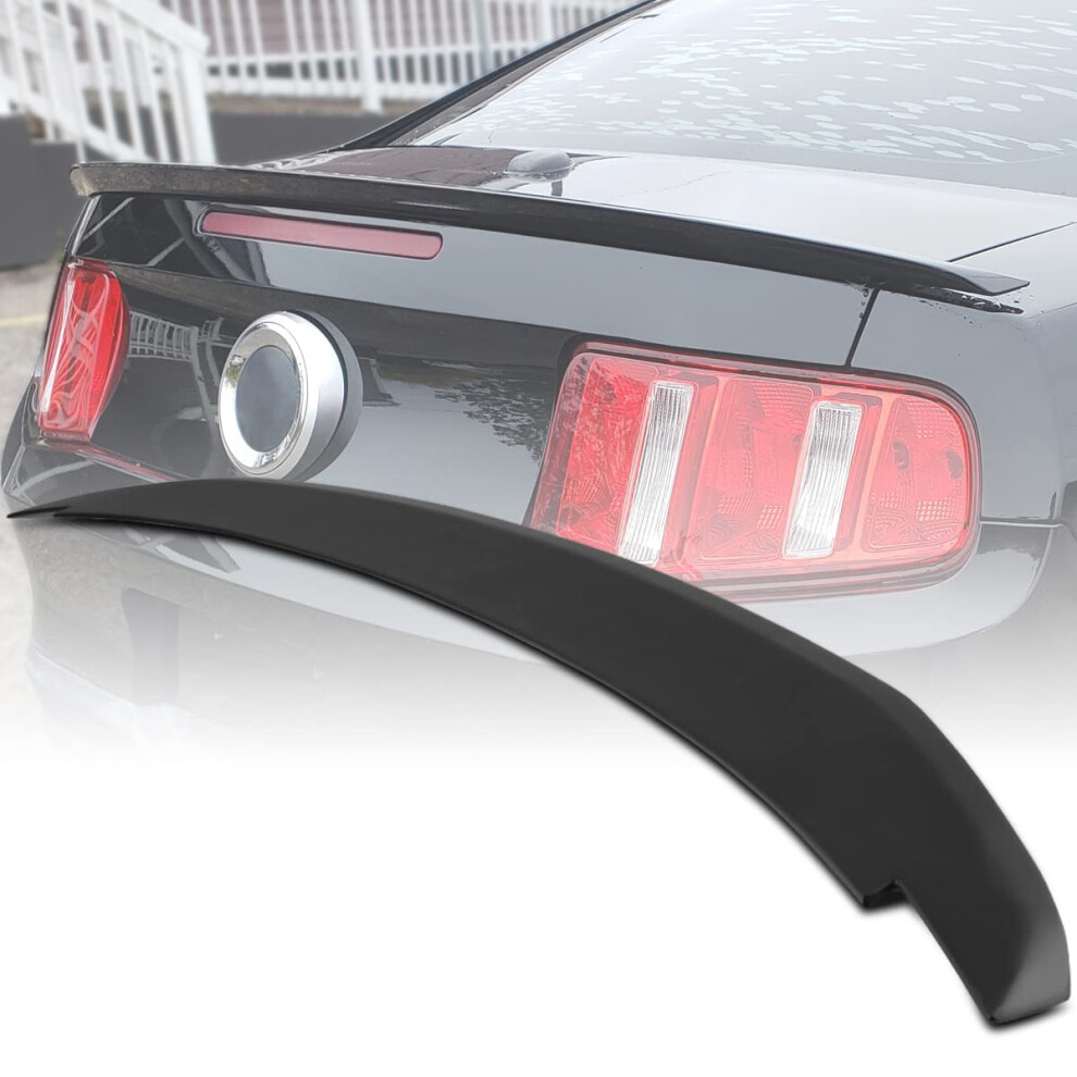 Spec-D Tuning Factory Style Rear Trunk Spoiler Wing Matte Compat Black 841808181788