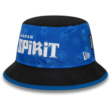 (Blue/Black, Large) London Spirit The Hundred New Era All Over Print Bucket Hat