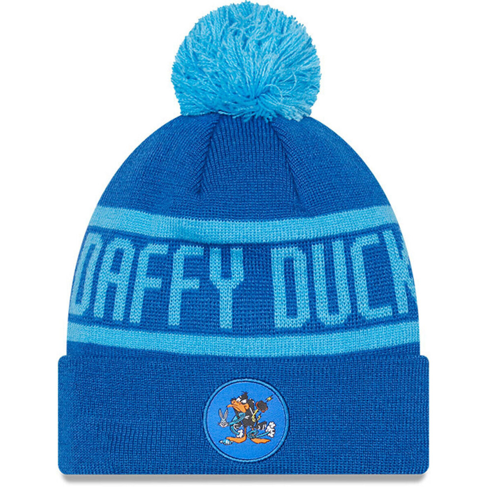 (Blue, Youth  ( 6 - 12 years)) Daffy Duck New Era Kids Looney Tunes Jake Cuff Knit Bobble Hat