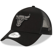 Chicago Bulls New Era NBA Team Black A-Frame Trucker Cap