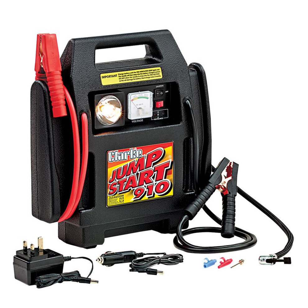 Clarke Jump Starter & Air Compressor 12V 900A Battery Booster Charger Js910 5016086203803