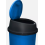 KITCHEN BIN Blue 45L - Touch-Top Lid, Removable, Non-Slip Base, Modern Round Waste Bin 2