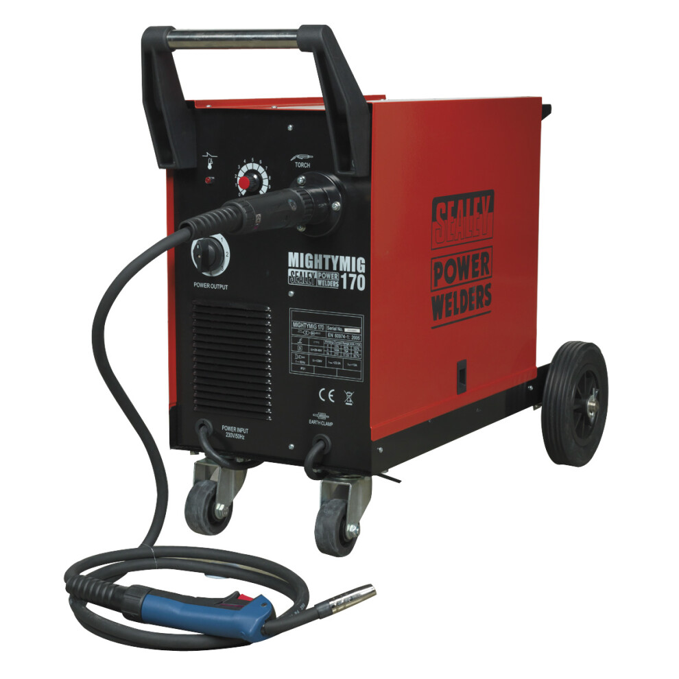 Sealey Professional Gas/Gasless MIG Welder with Euro Torch 170A MIGHTYMIG170