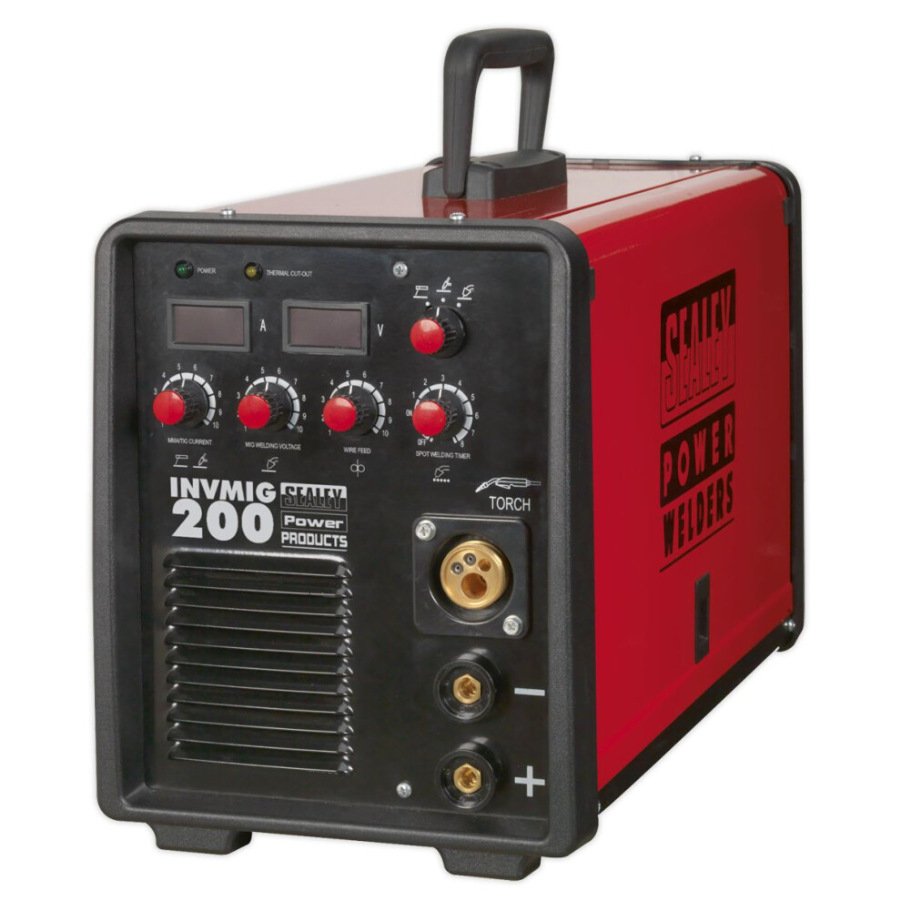 Sealey Premier Mig, Tig & Mma Inverter Welder 200A Invmig200 5054630142444