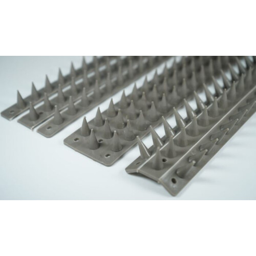 (4 Pack - 20m, Grey) Prikkastrip FENCE WALL SPIKES Garden Security