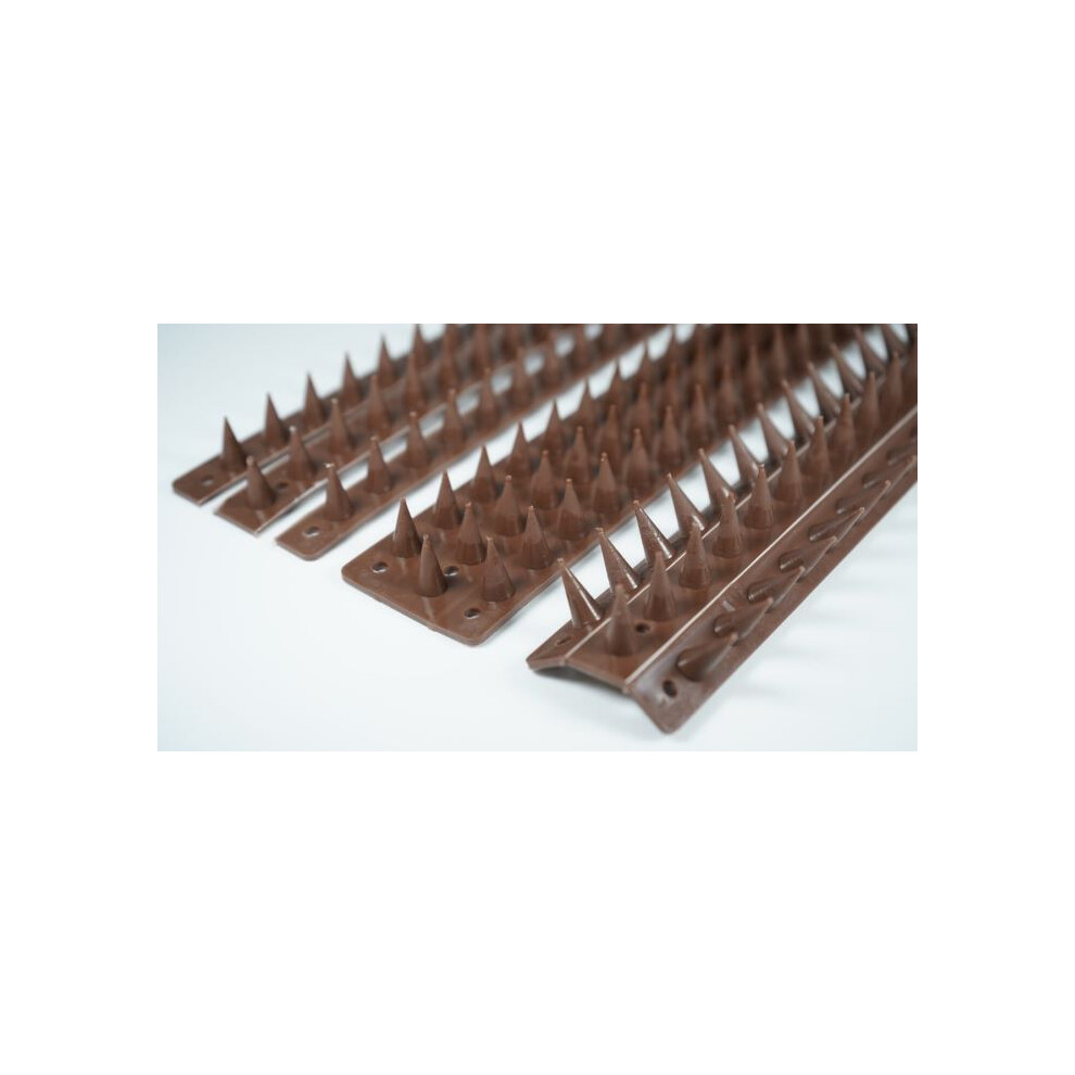Bloom In Box (5 Pack - 25M, ) Prikkastrip Fence Wall Spikes Garden Security Brown