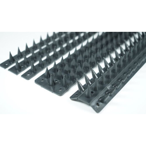 (5 Pack - 25m, Black) Prikkastrip FENCE WALL SPIKES Garden Security