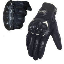 1Storm Motocross Motorhandschoenen MCS17 BMX MX Fiets Fietsen Hard Versterkte Knuckle Touchscreen Zwart
